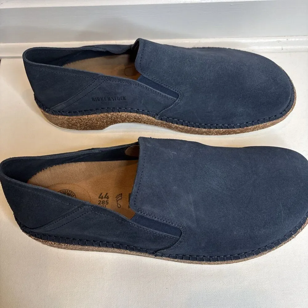Birkenstock Callan Suede Leather Slip-On Navy Blue Loafers Men’s Size 11 NEW